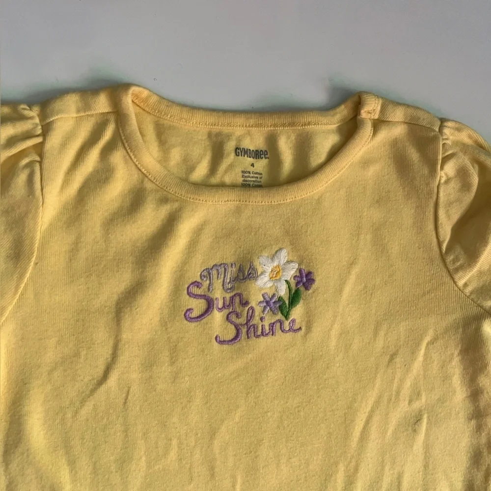 Gymboree • Miss Sun Shine Girls Yellow Tee Shirt